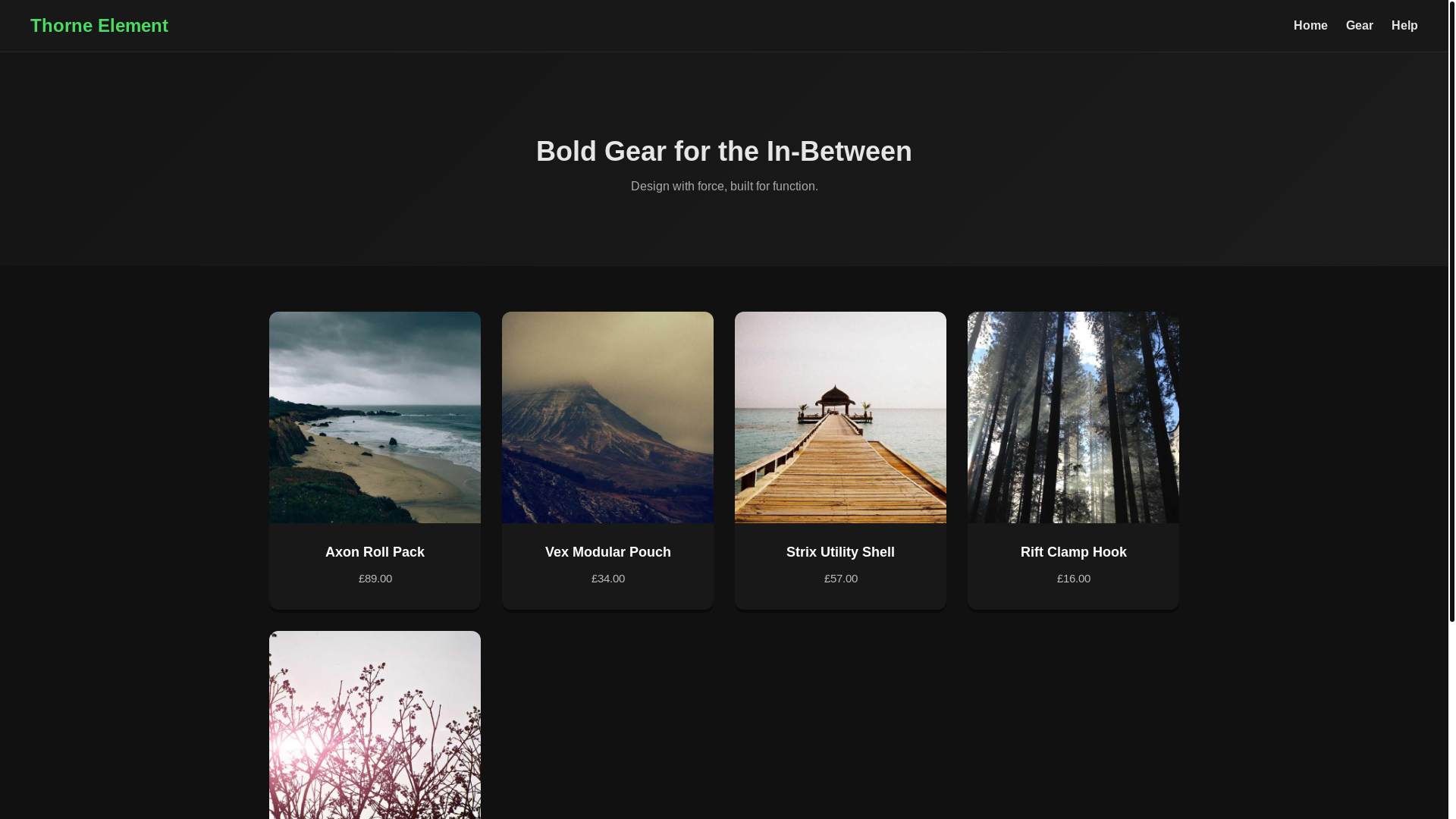 website screenshot of https://thorneelement.pages.dev/