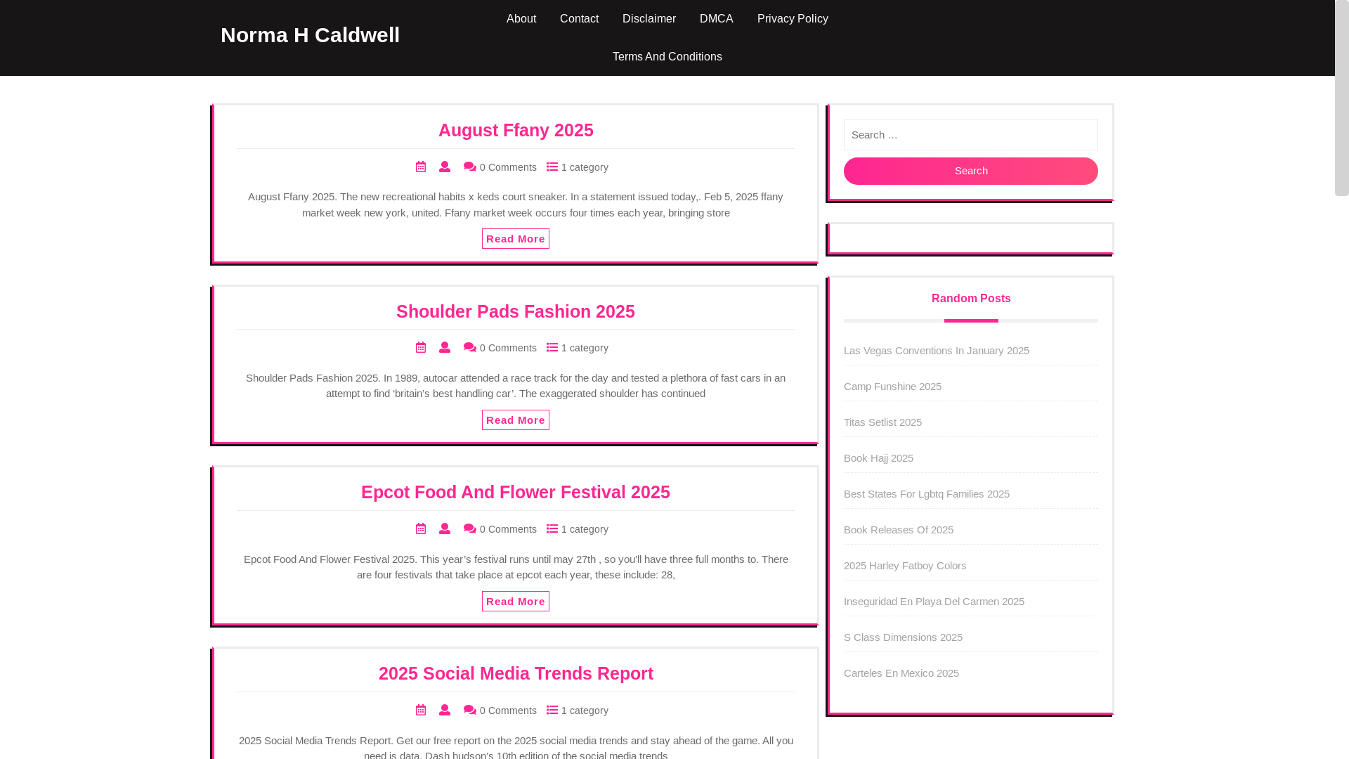 website screenshot of https://normahcaldwelll.pages.dev/