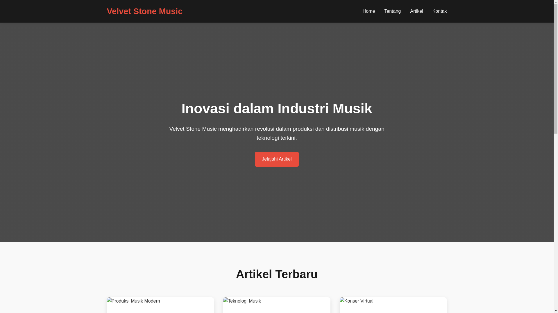 website screenshot of https://velvetmusic.pages.dev/