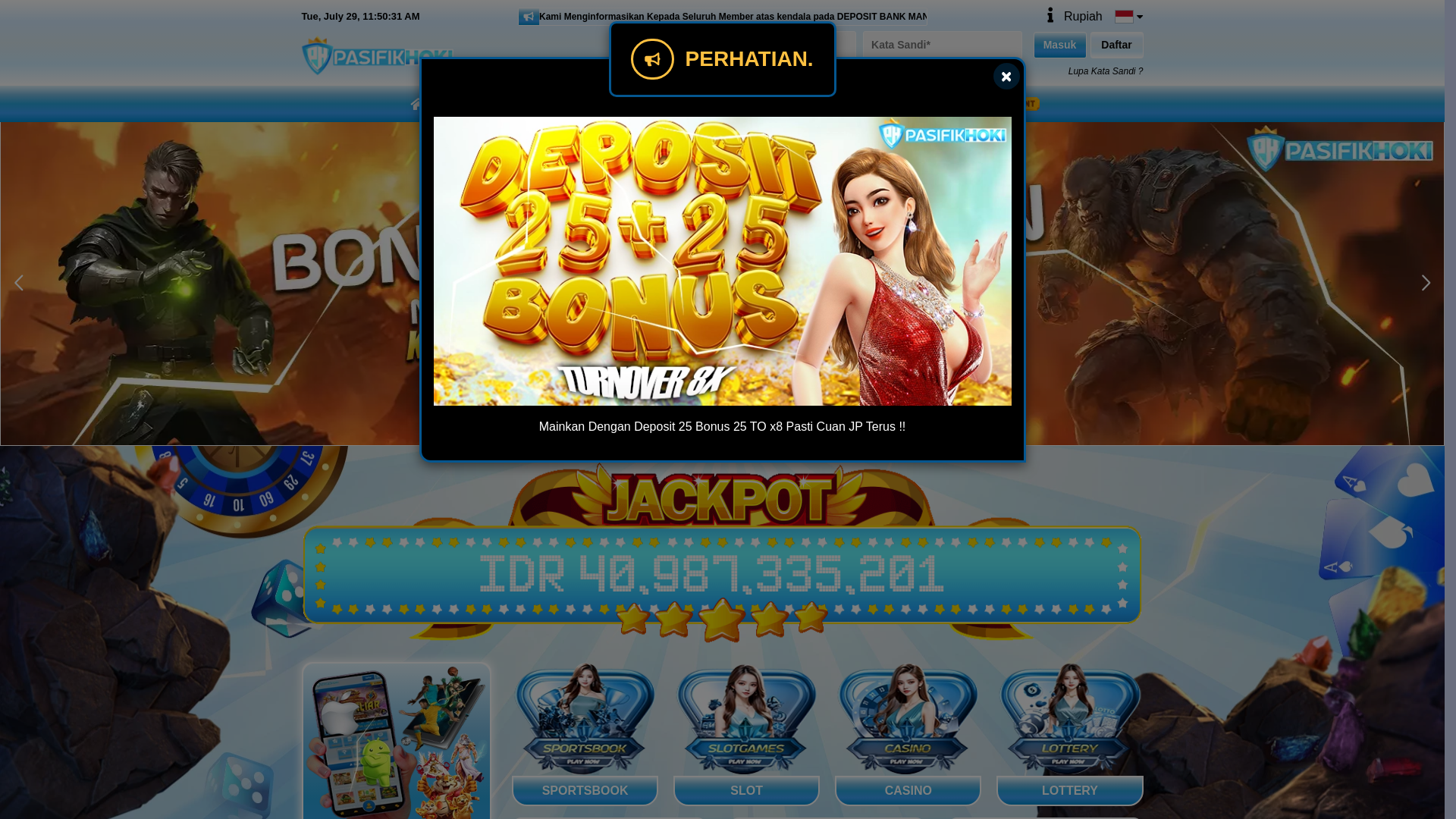 website screenshot of https://pasifikhokimy.com/