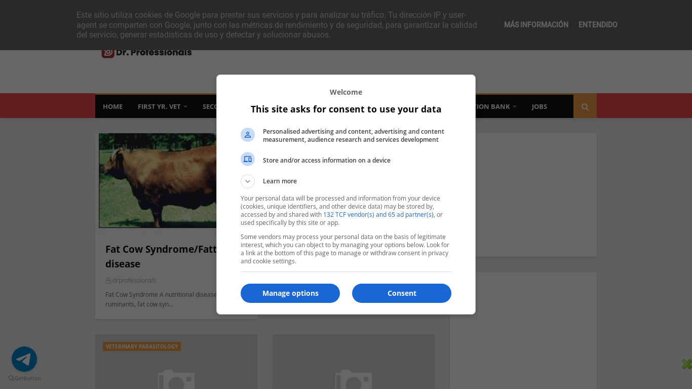 website screenshot of https://www.drprofessionals.in/