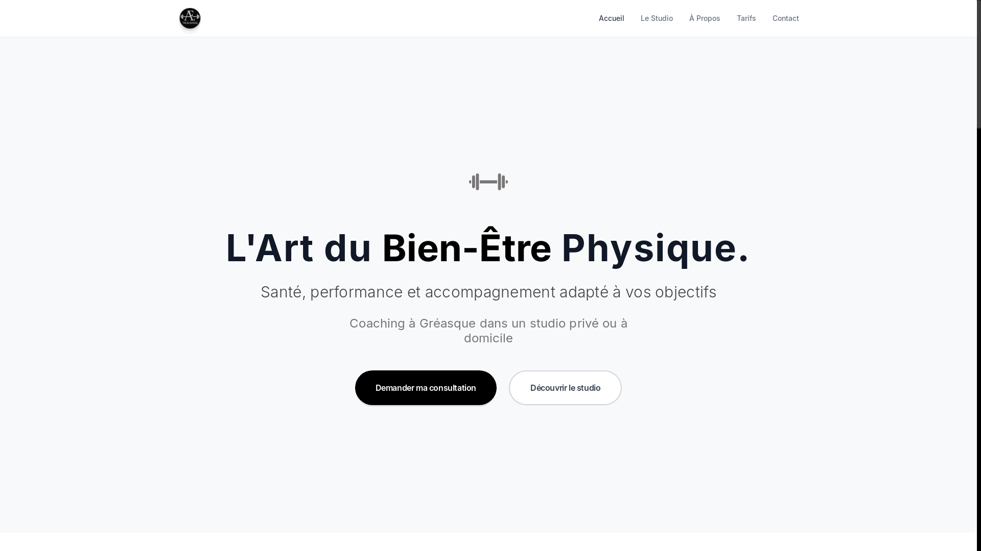 website screenshot of https://aetraining.fr/