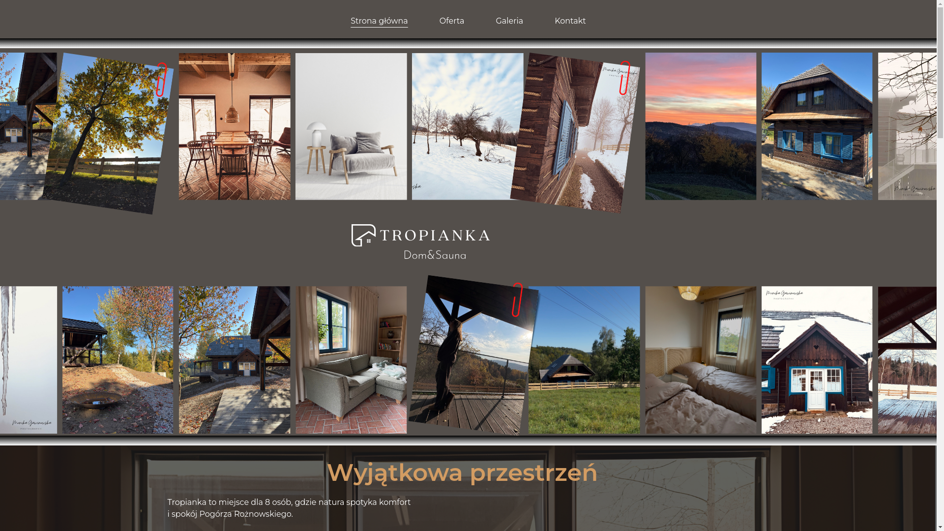 website screenshot of https://tropianka.pl/