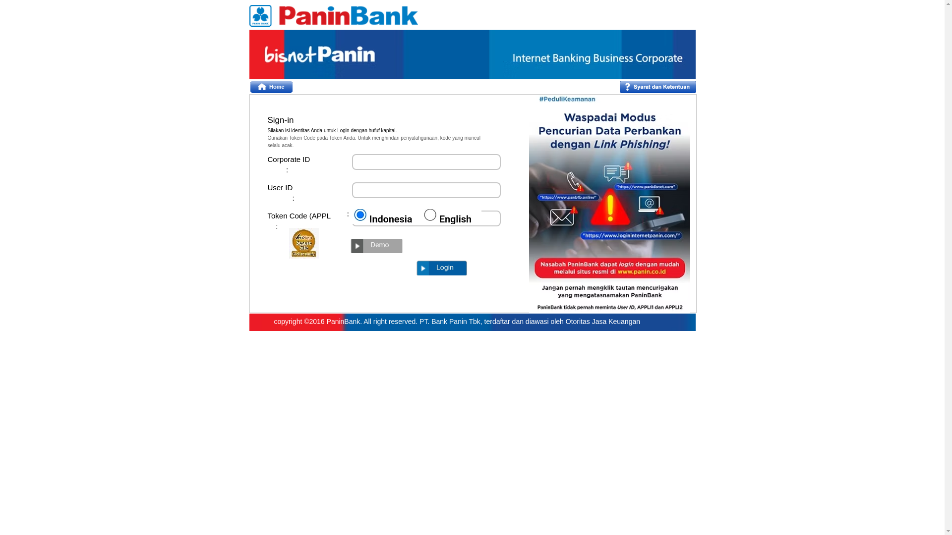 website screenshot of https://panincoid.com/