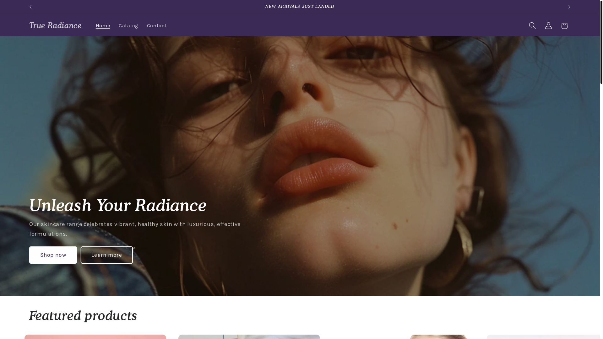 website screenshot of https://trueradiance.org/