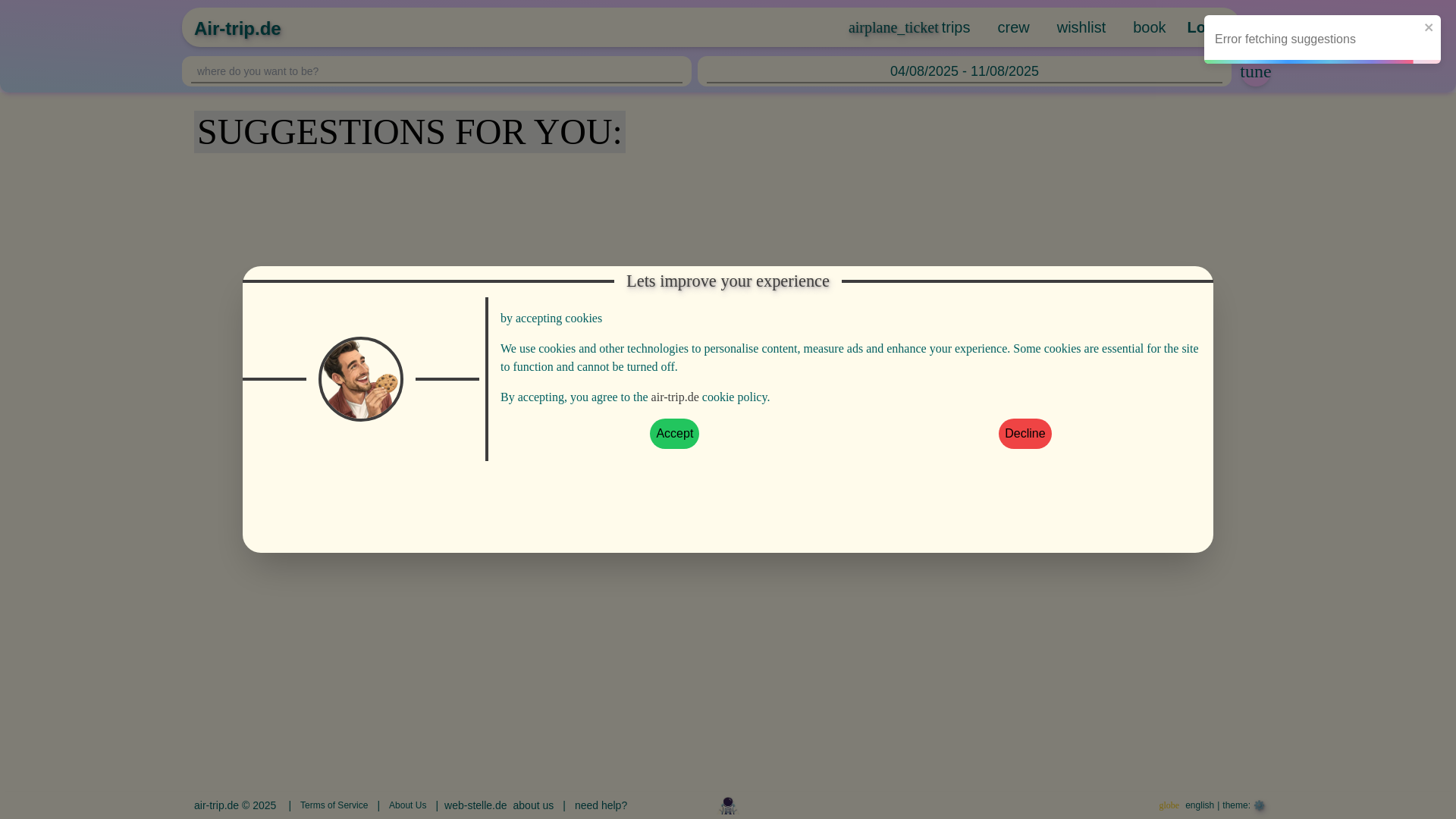 website screenshot of https://ui-trip-planner.pages.dev/
