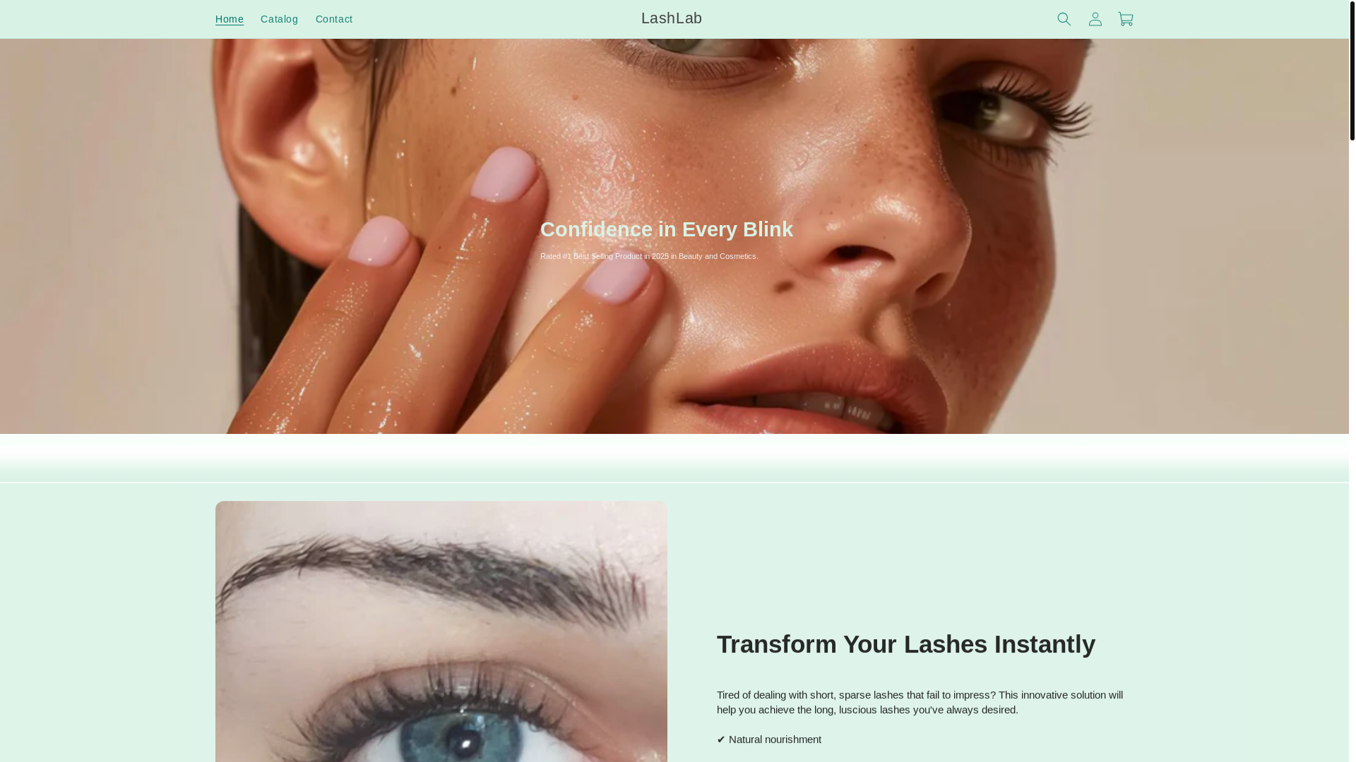 website screenshot of https://lashlab.com.co/