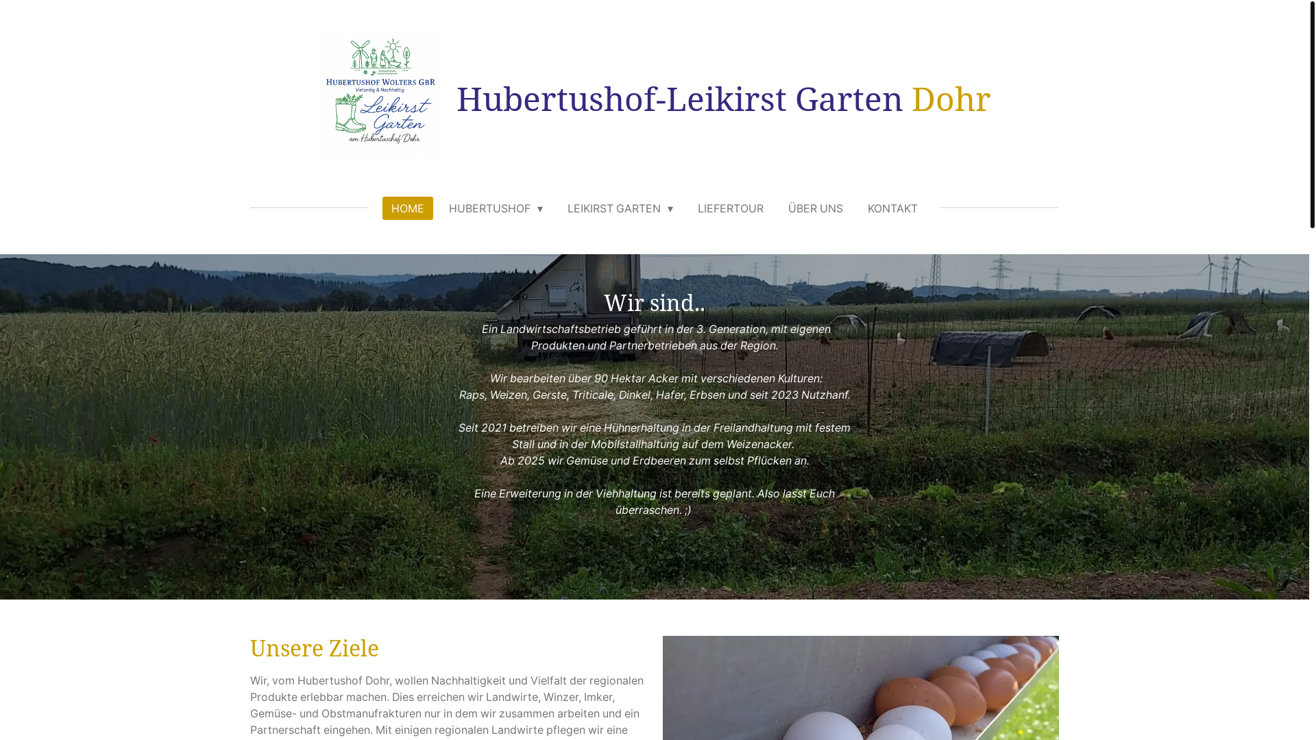 website screenshot of https://hubertushof-leikirstgartendohr.com/