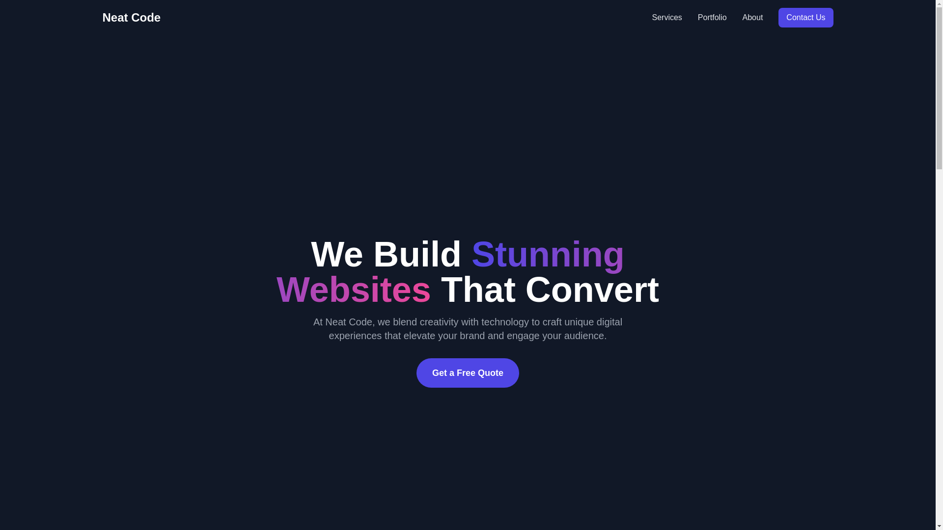 website screenshot of https://neatcode.pages.dev/
