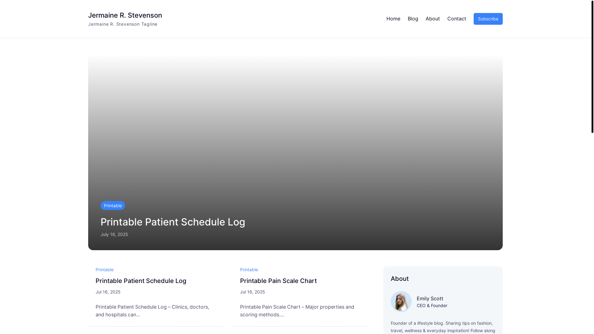 website screenshot of https://jermainerstevenson.pages.dev/
