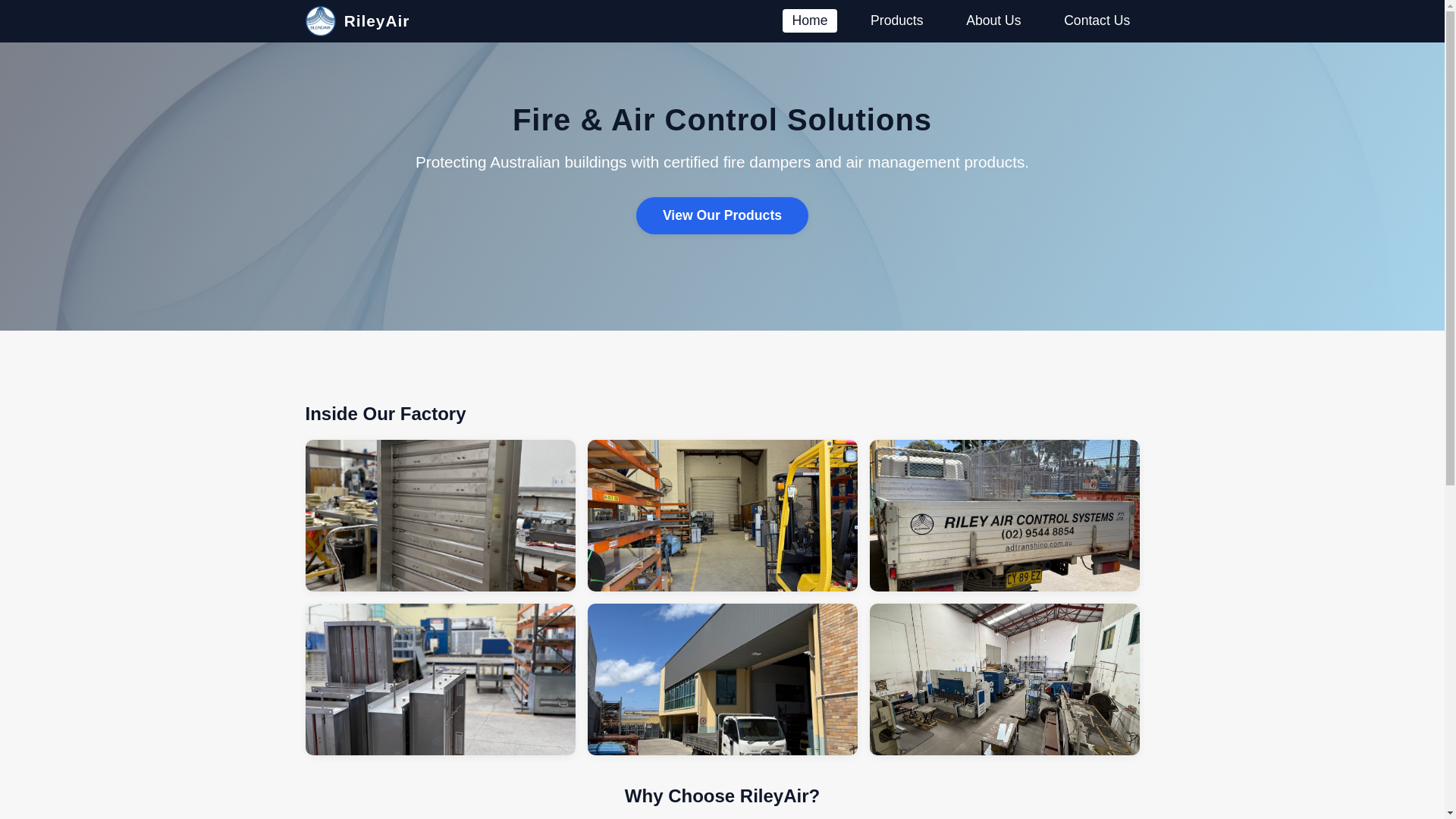 website screenshot of https://rileyairweb.pages.dev/