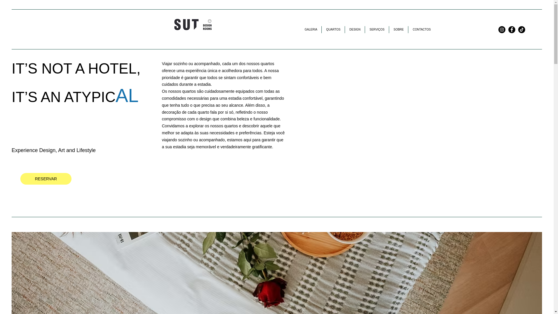 website screenshot of https://sutrooms.pt/