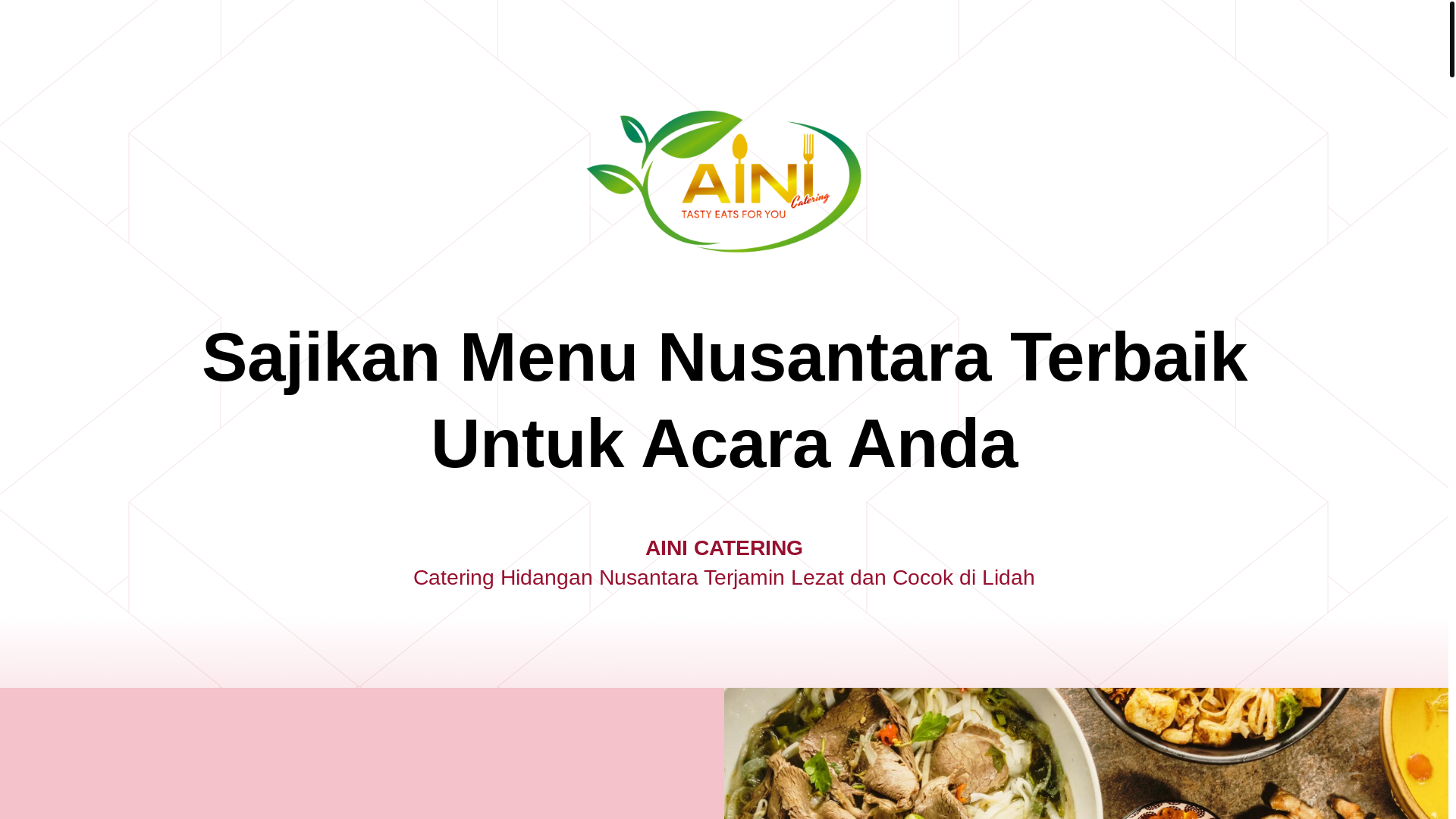 website screenshot of https://ainicatering.com/