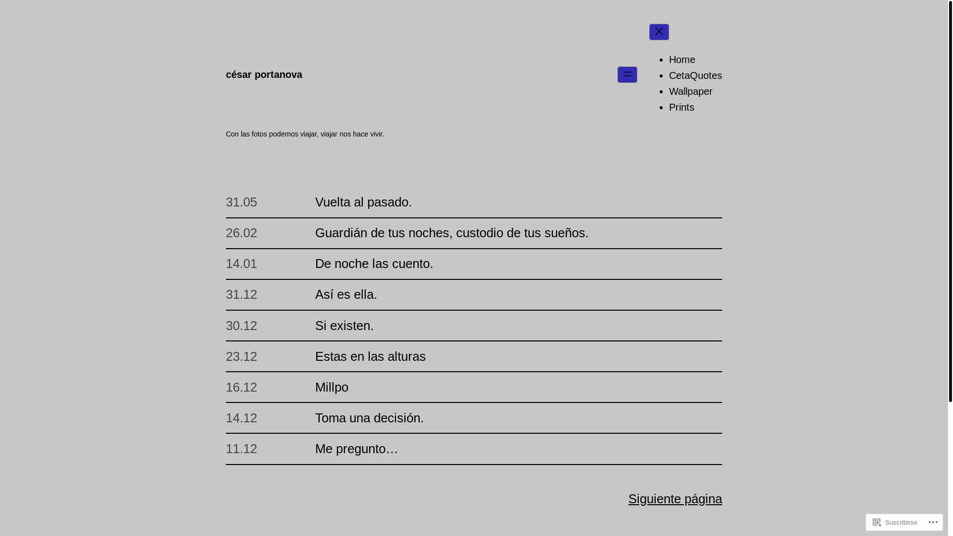 website screenshot of https://mochiladerecuerdos.blog/