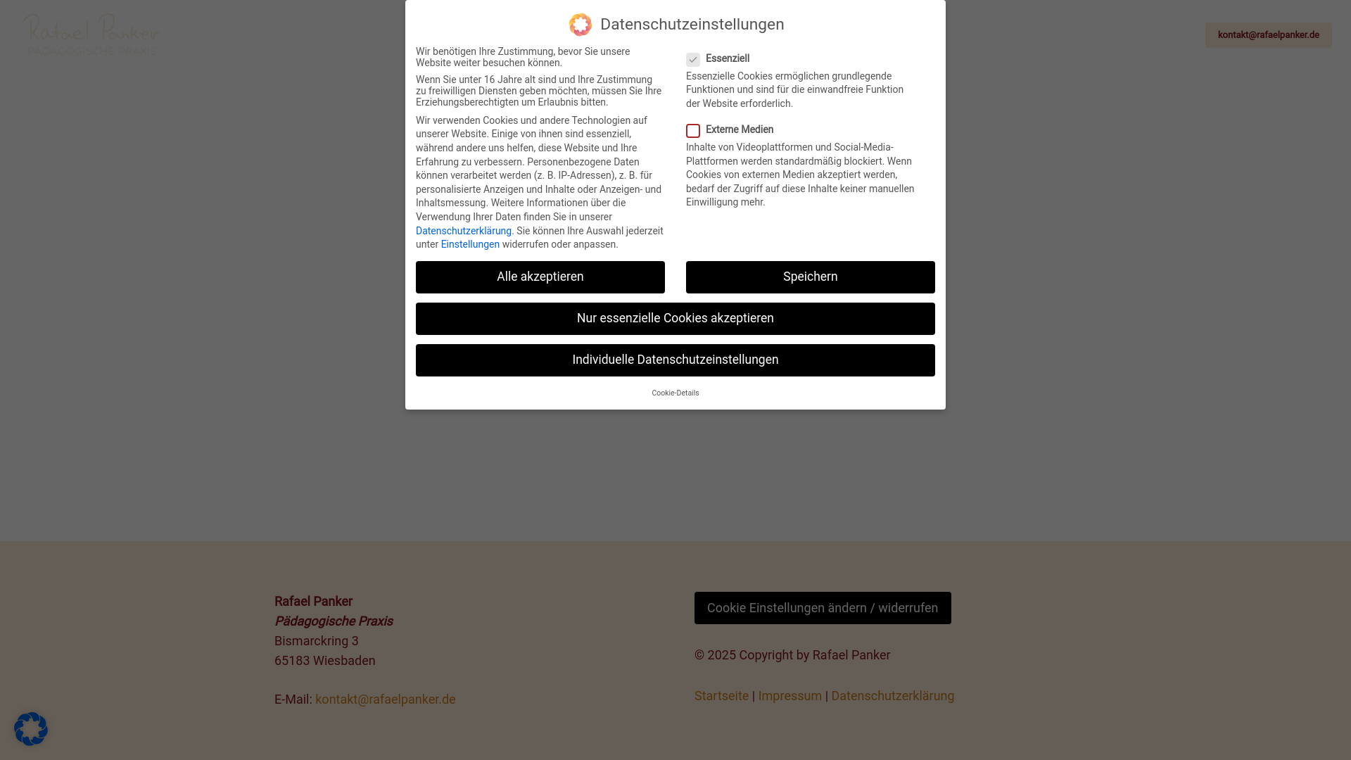 website screenshot of https://rafaelpanker.de/