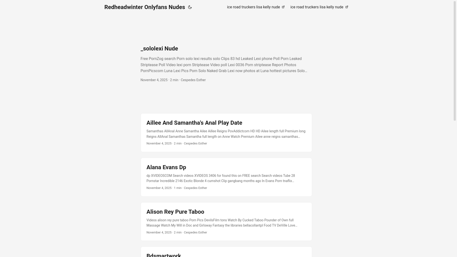 website screenshot of https://redheadwinter-onlyfans-nudes.pages.dev/