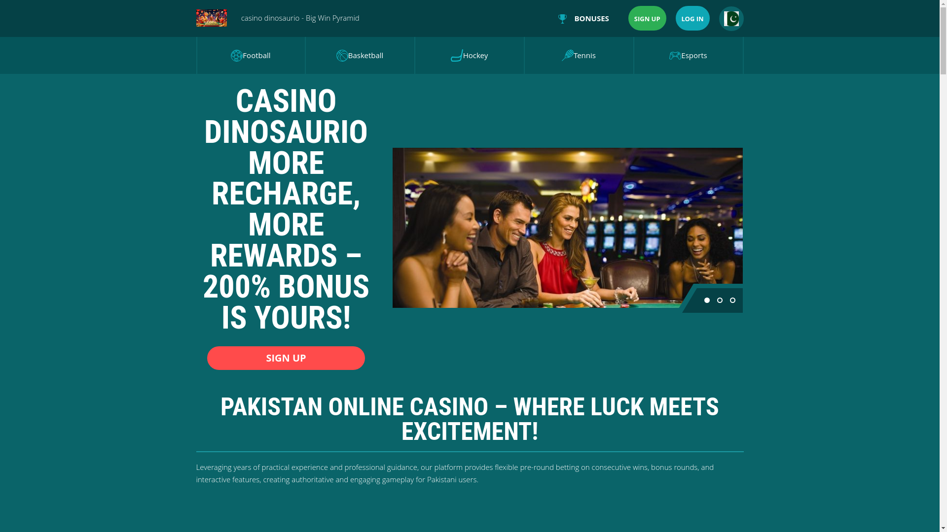 website screenshot of https://casinodinosauriob.com/