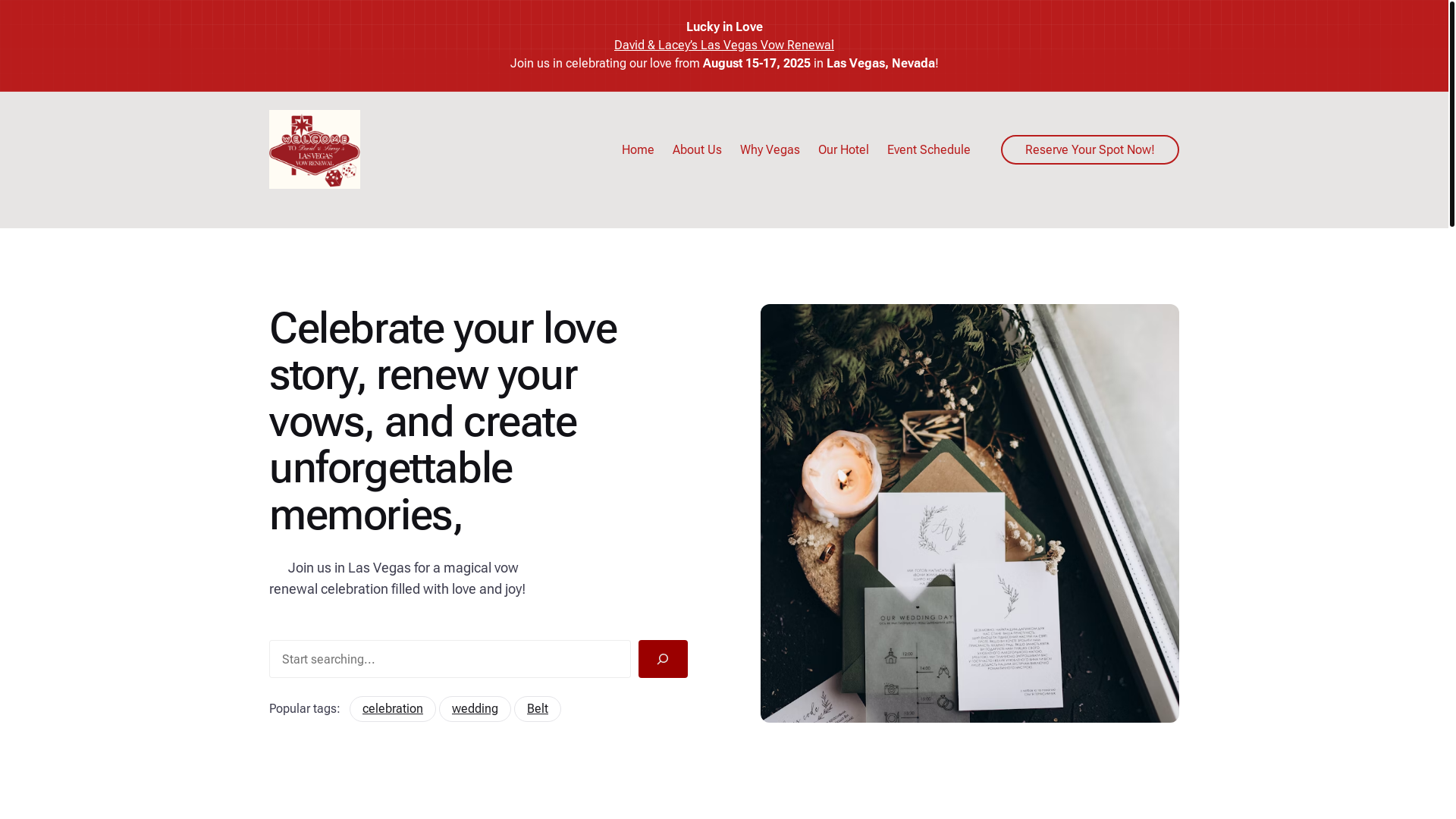website screenshot of https://davidandlacey.com/