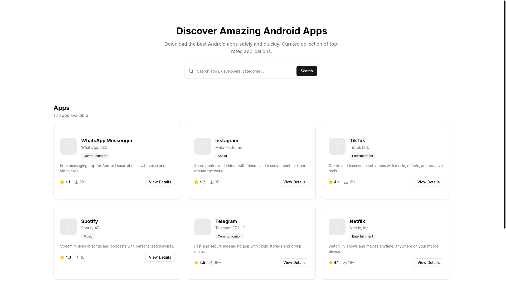 website screenshot of https://taakoapps.pages.dev/