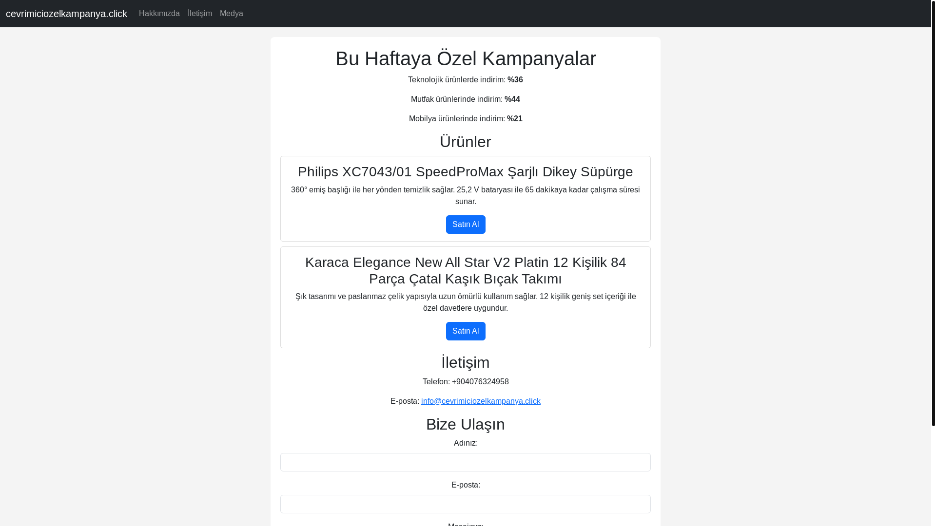 website screenshot of https://cevrimiciozelkampanya.click/