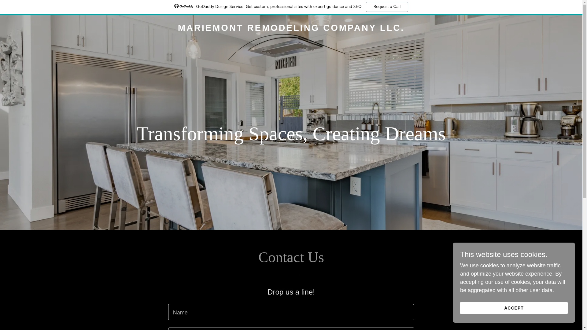 website screenshot of https://mariemontremodeling.com/