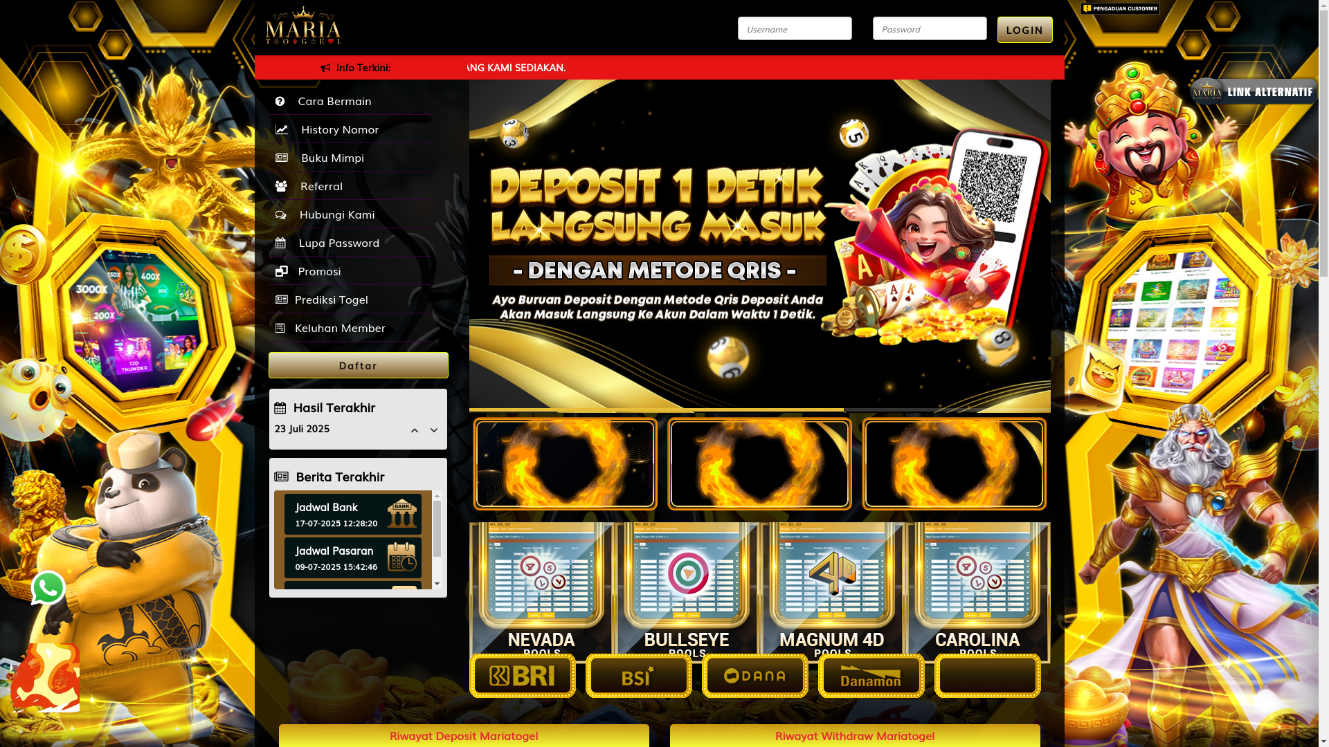 website screenshot of https://maria31804.com/