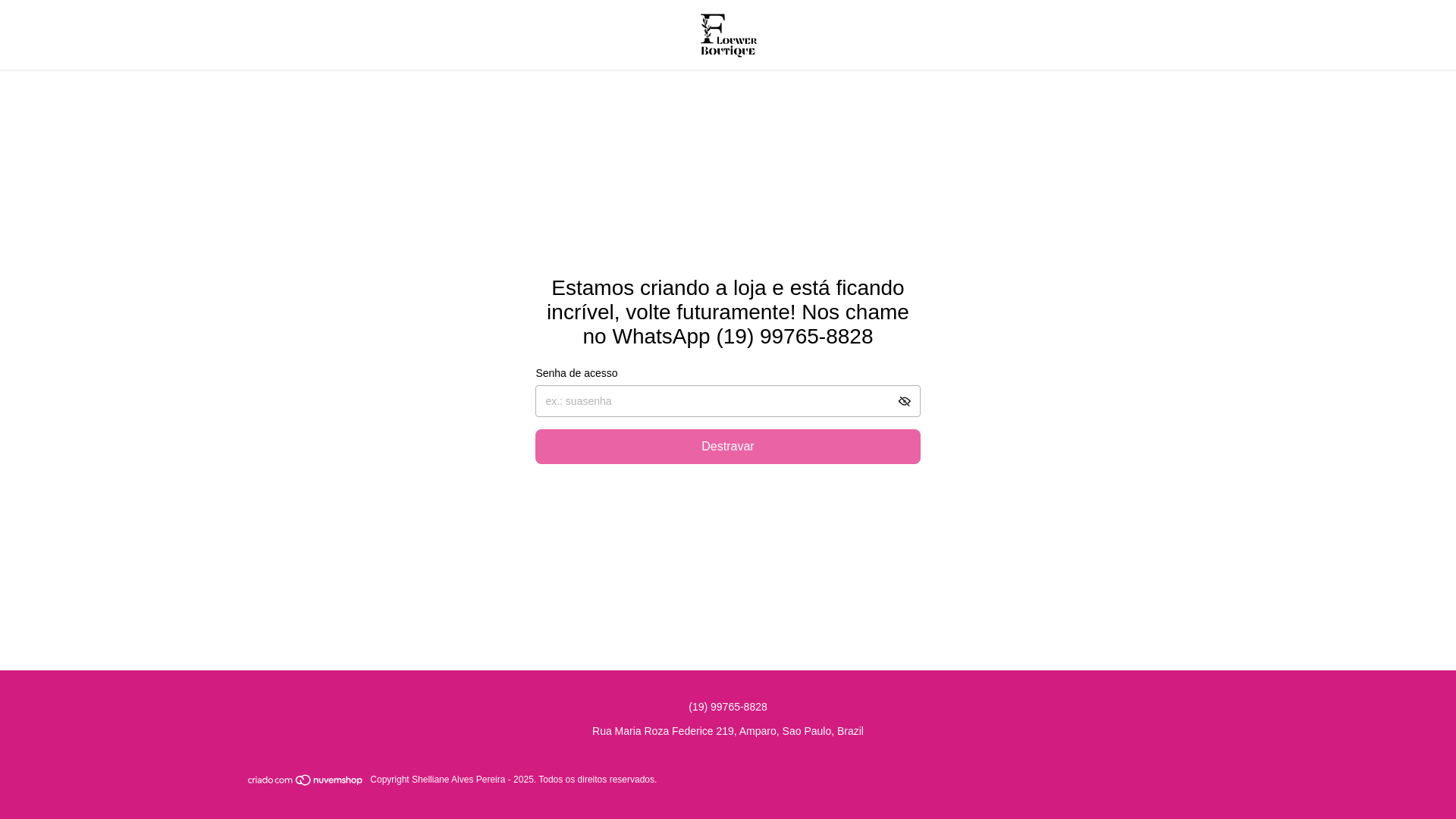 website screenshot of https://flowerboutiqueamparo.com.br/