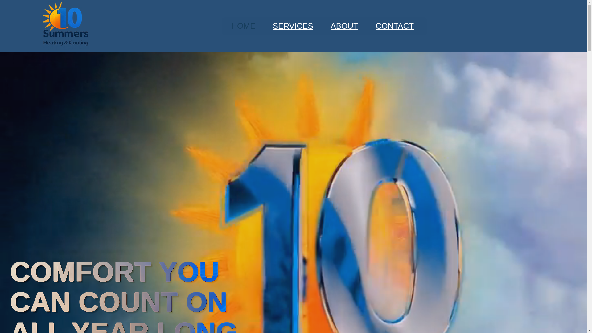 website screenshot of https://10summersheatingandcooling.com/