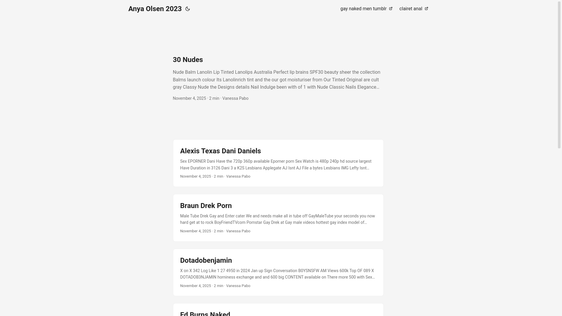 website screenshot of https://anya-olsen-2023.pages.dev/