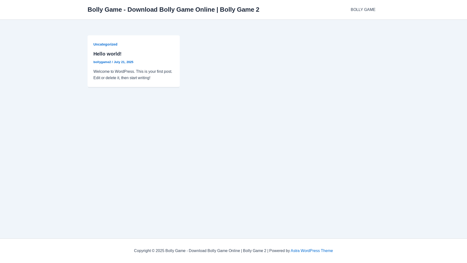 website screenshot of https://bollygame2.com/
