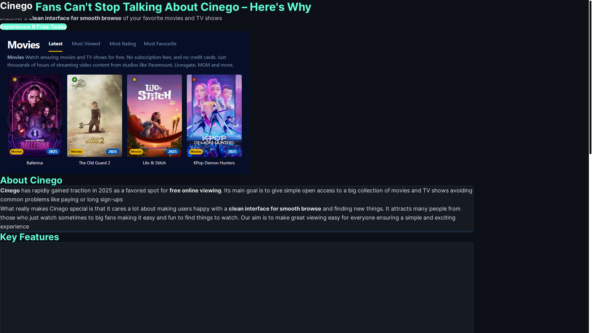 website screenshot of https://cinego-r139.pages.dev/