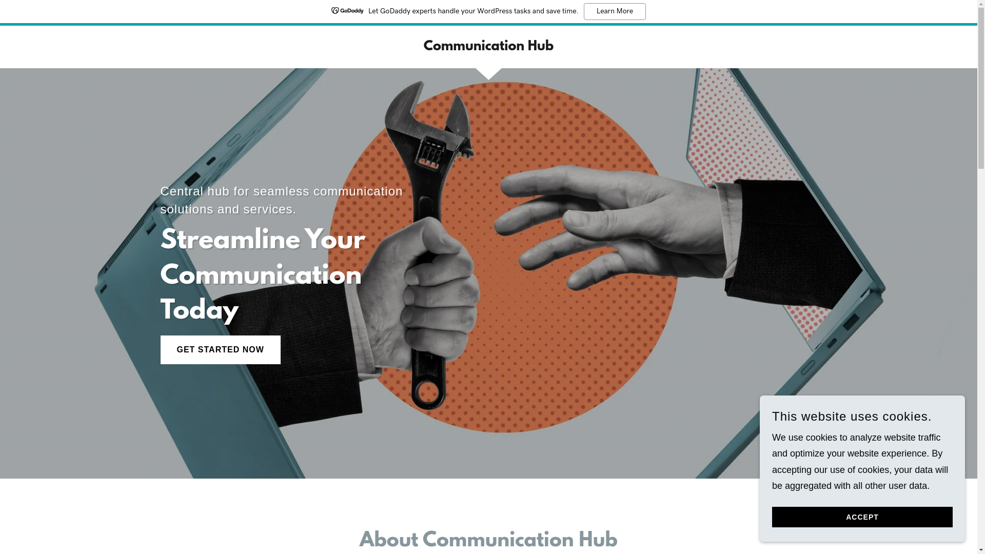 website screenshot of https://communications-hub.net/