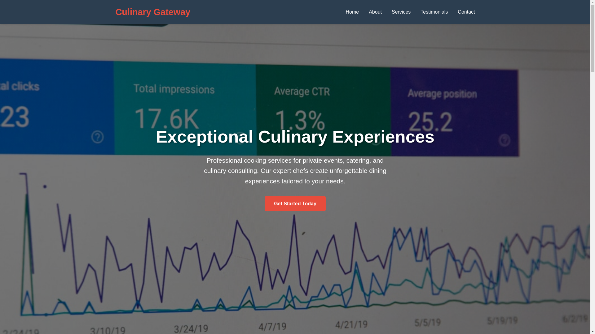 website screenshot of https://culinarygateway.sbs/