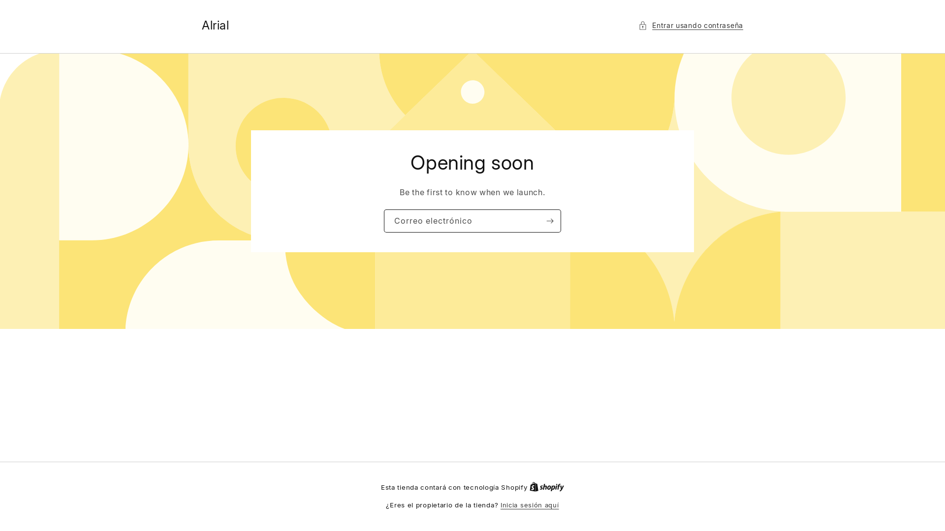 website screenshot of https://alrial.es/