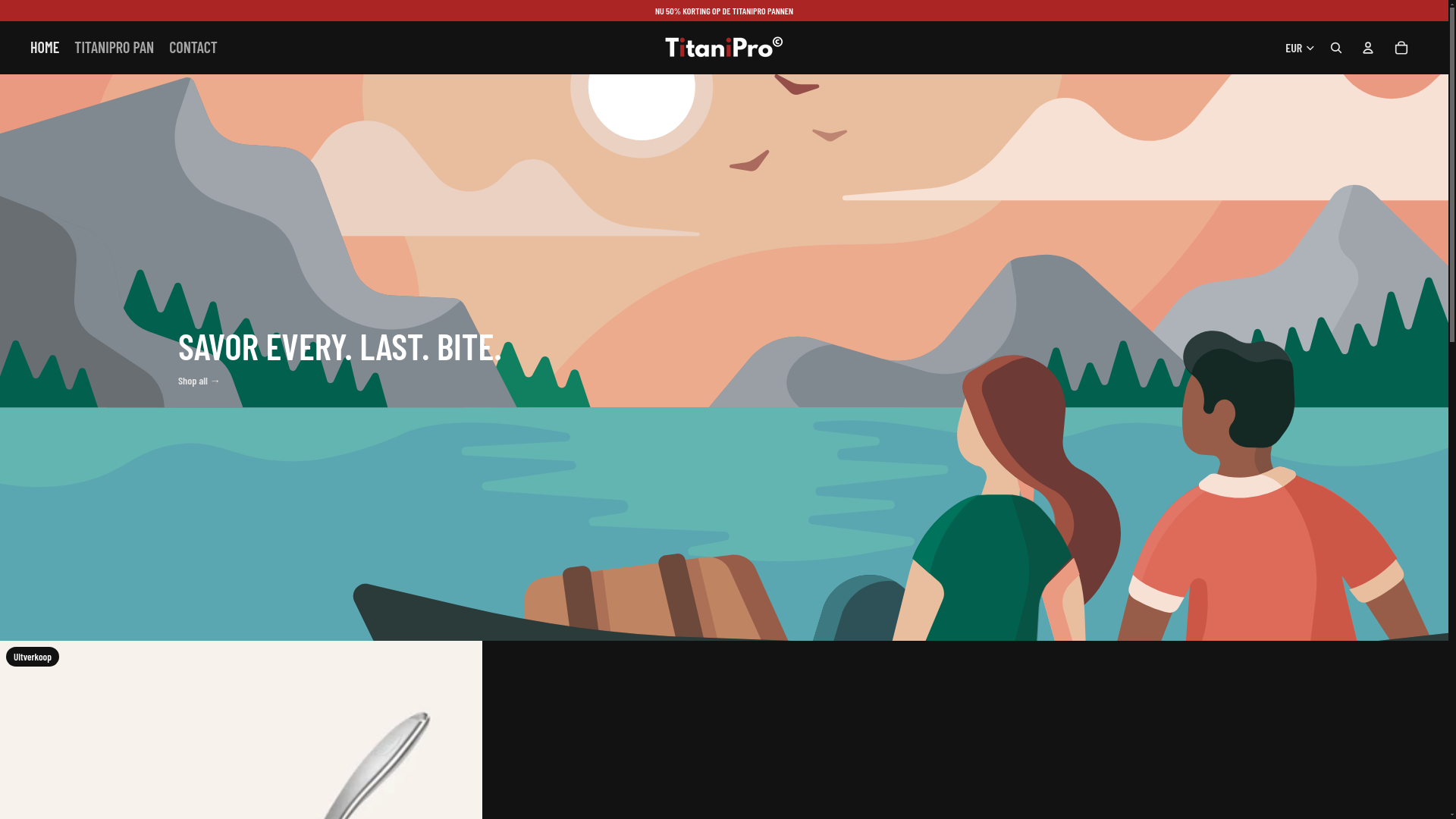 website screenshot of https://titanipro.com/