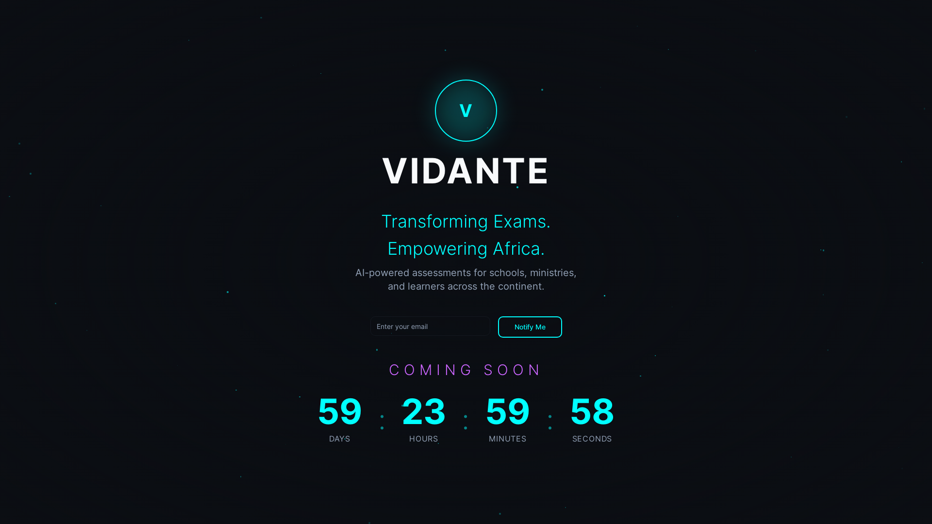 website screenshot of https://vidante.pages.dev/