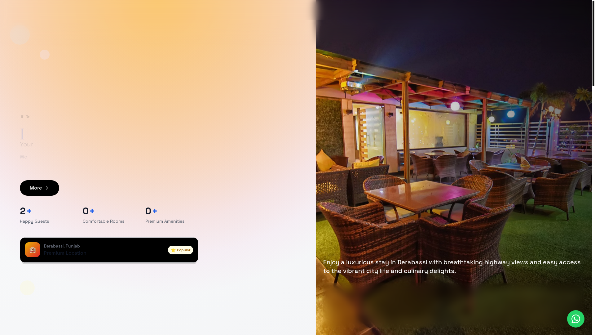website screenshot of https://deewanresidency.in/
