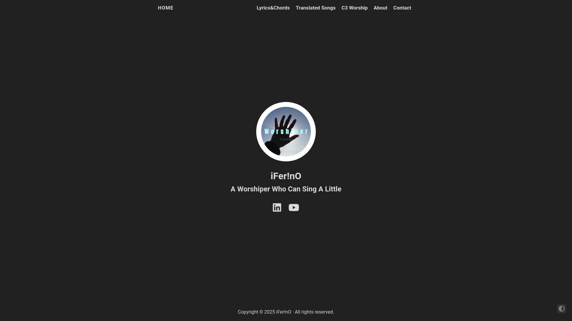 website screenshot of https://aworshiperwhocansingalittle.pages.dev/