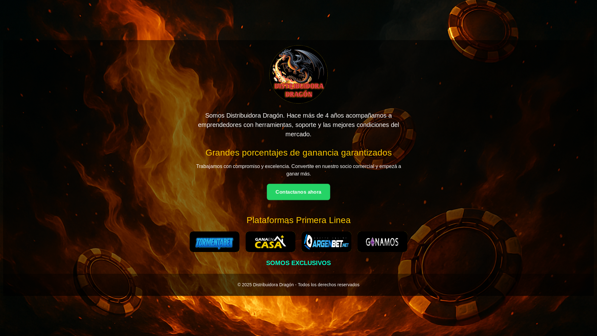 website screenshot of https://distribuidoradragon.online/