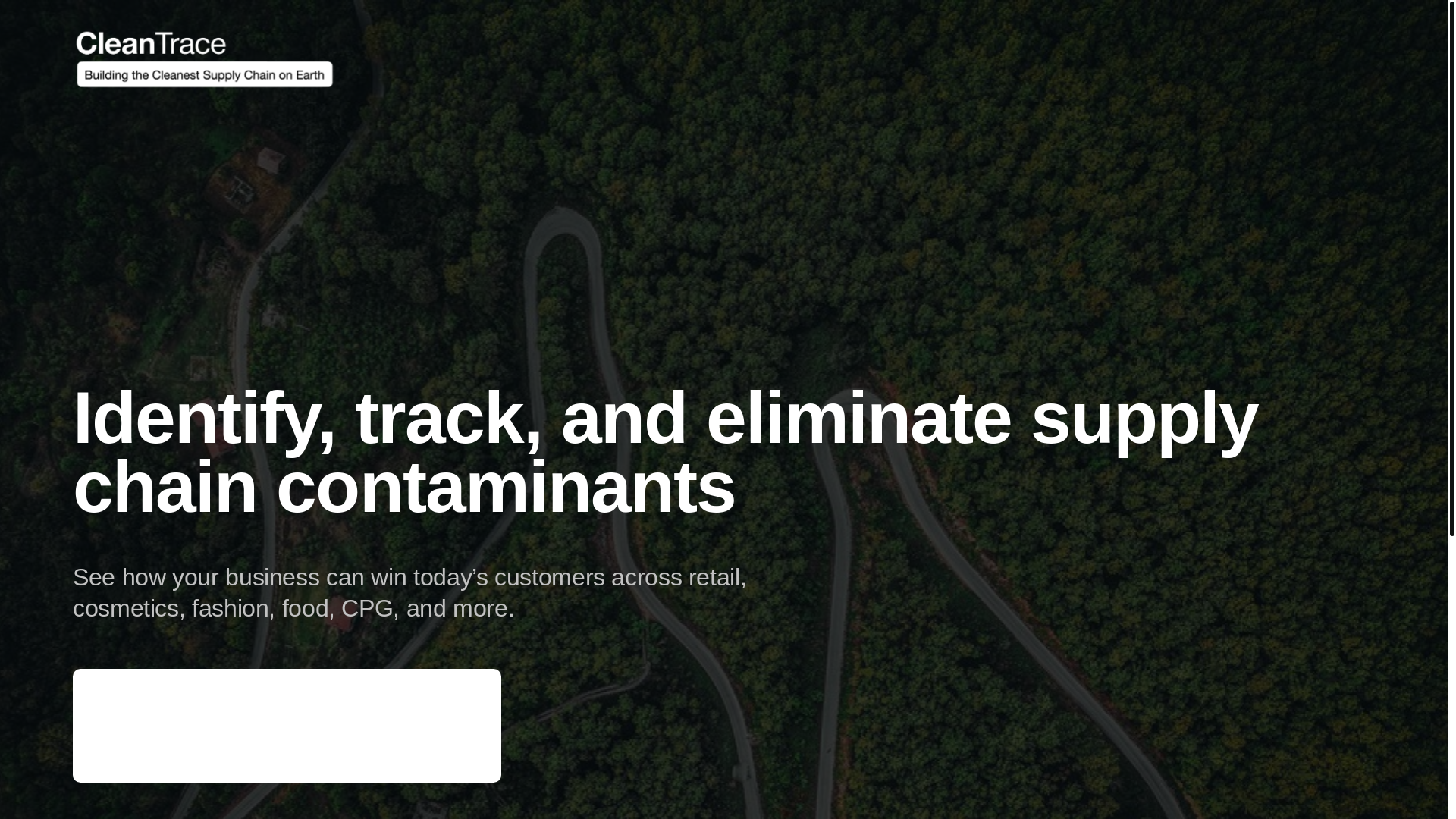 website screenshot of https://cleantrace.net/