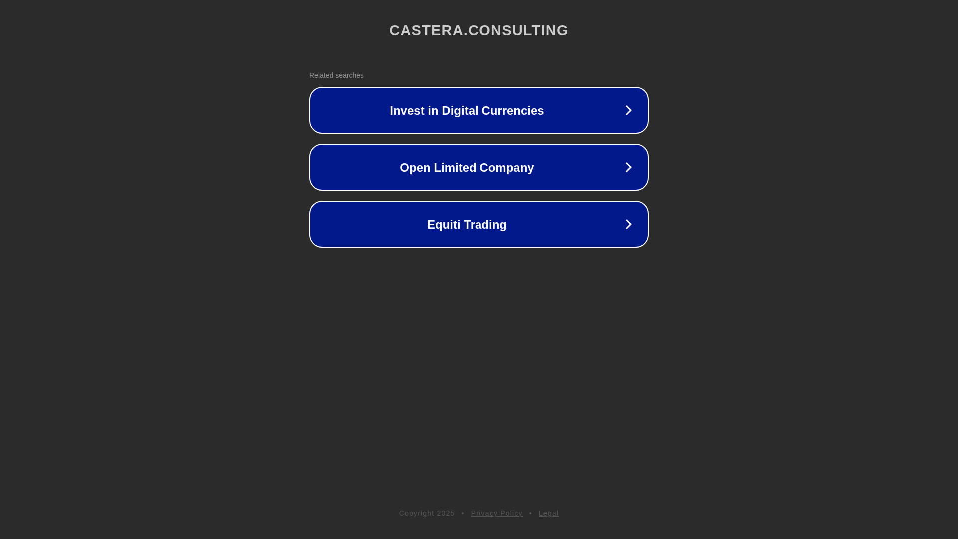 website screenshot of https://castera.consulting/