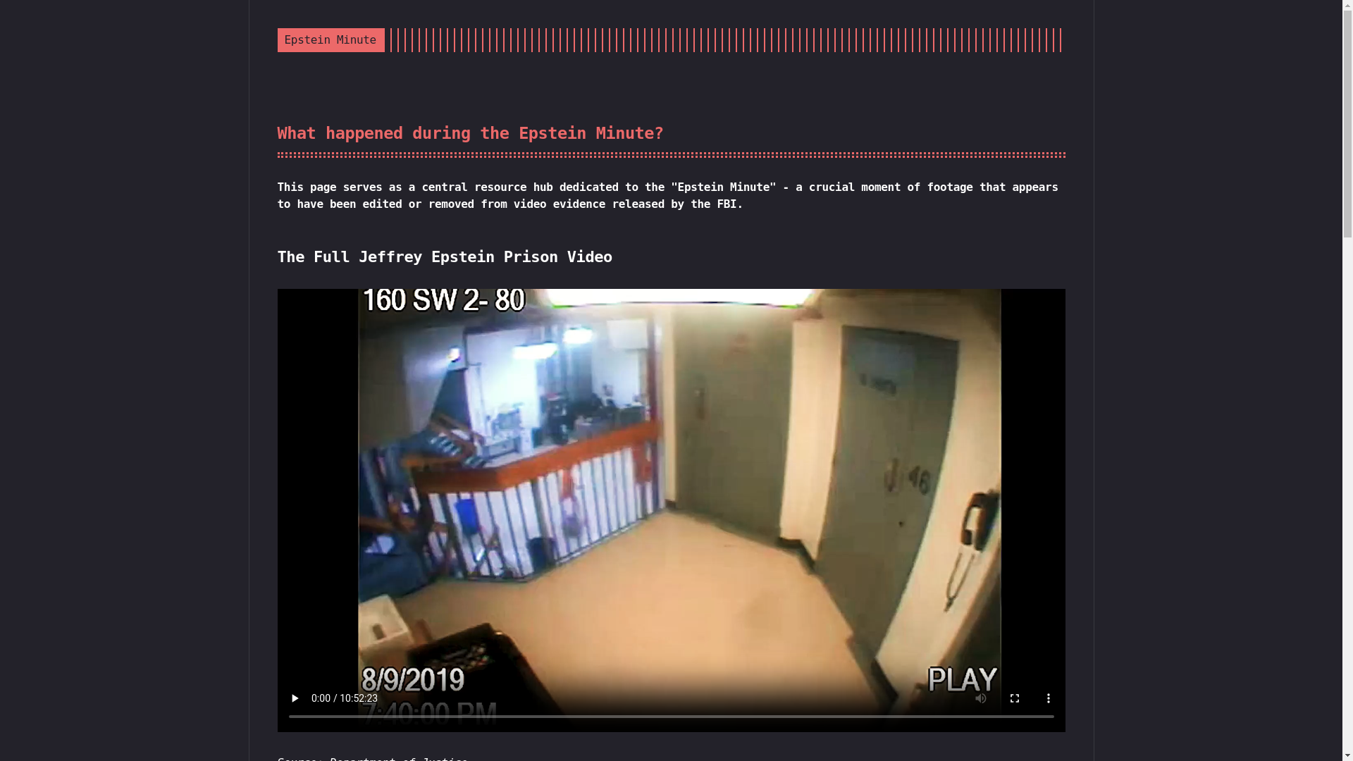 website screenshot of https://epsteinminute.pages.dev/