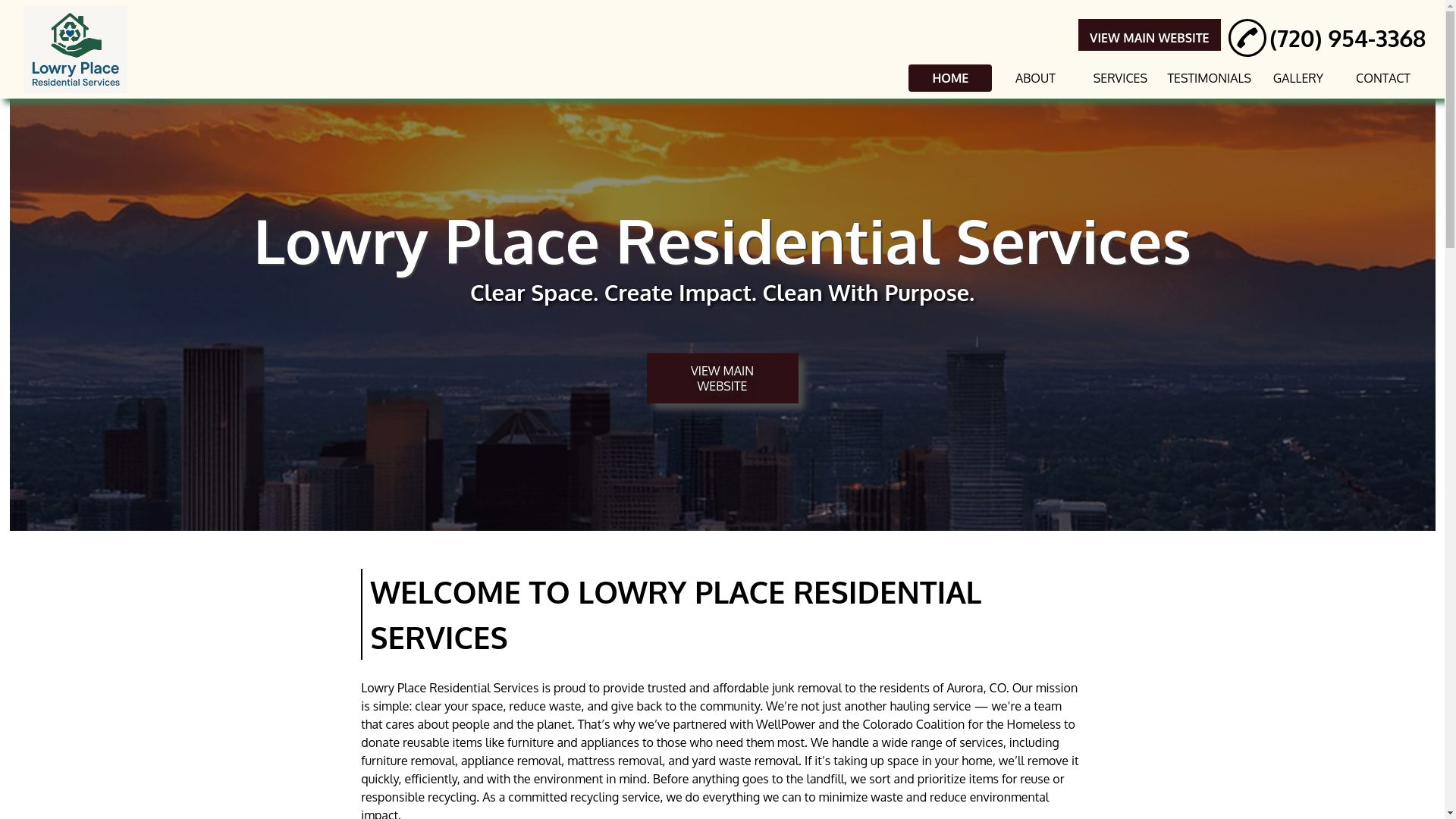website screenshot of https://residentialjunkremovalaurora.com/