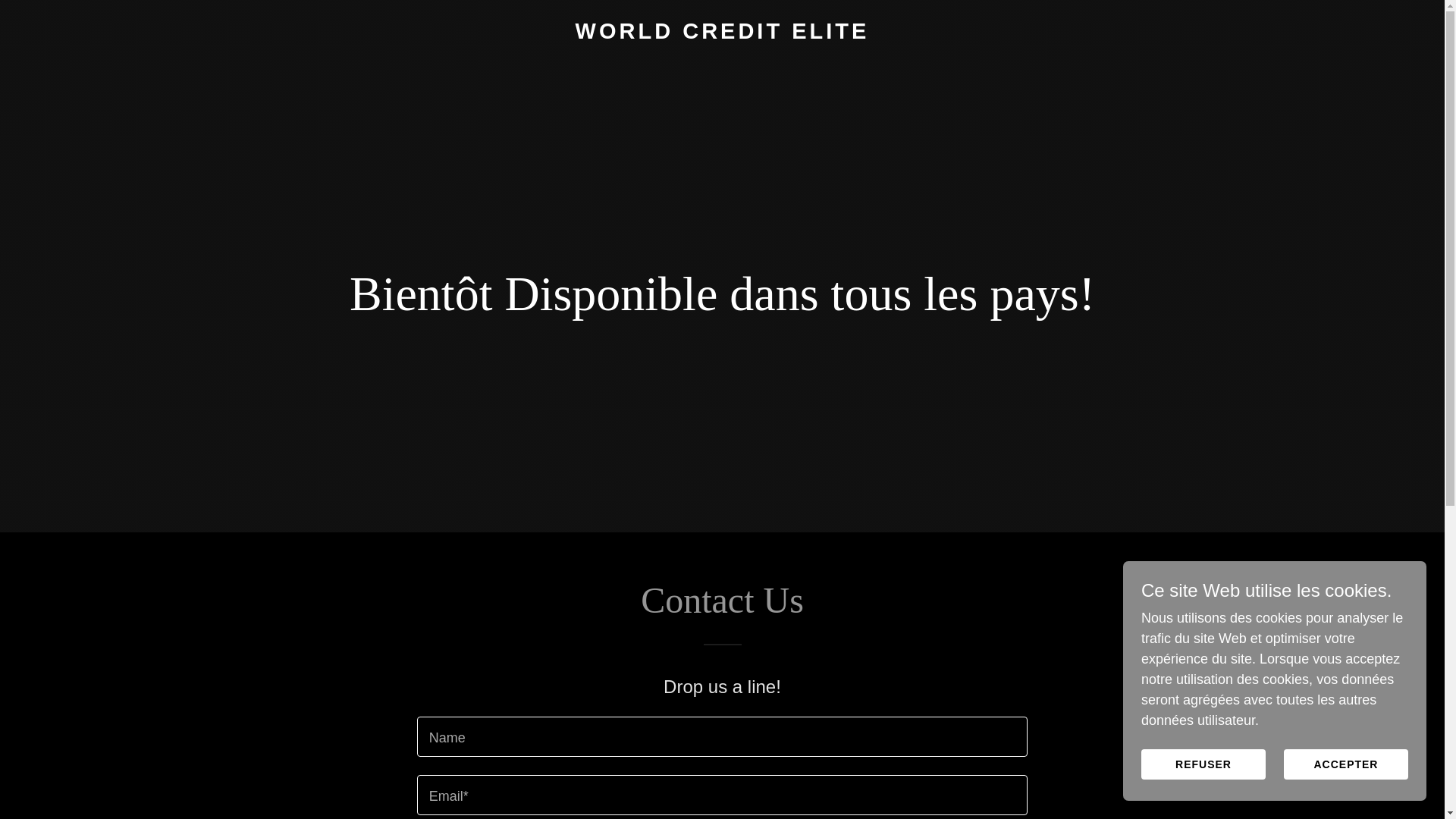 website screenshot of https://worldcreditelite.online/