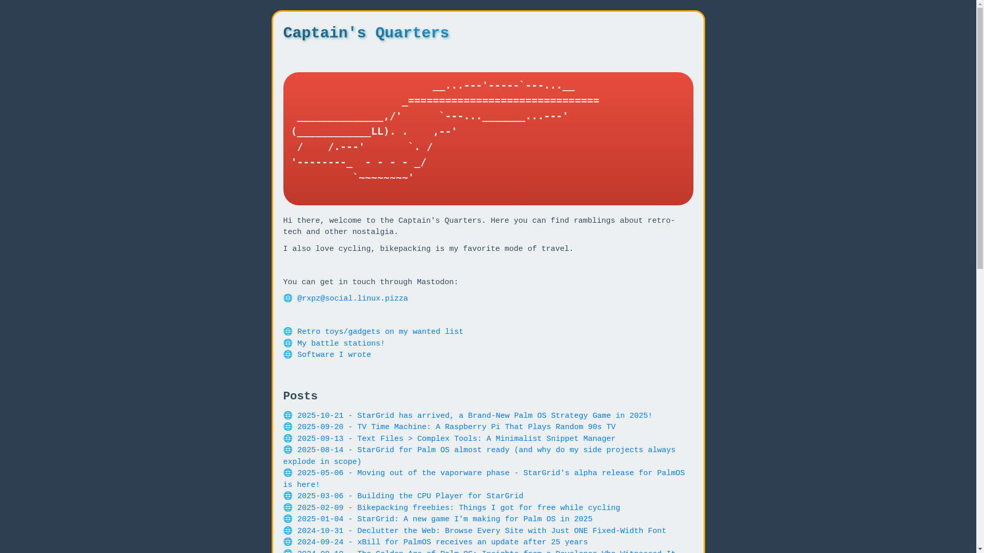 website screenshot of https://quarters.captaintouch.com/blog