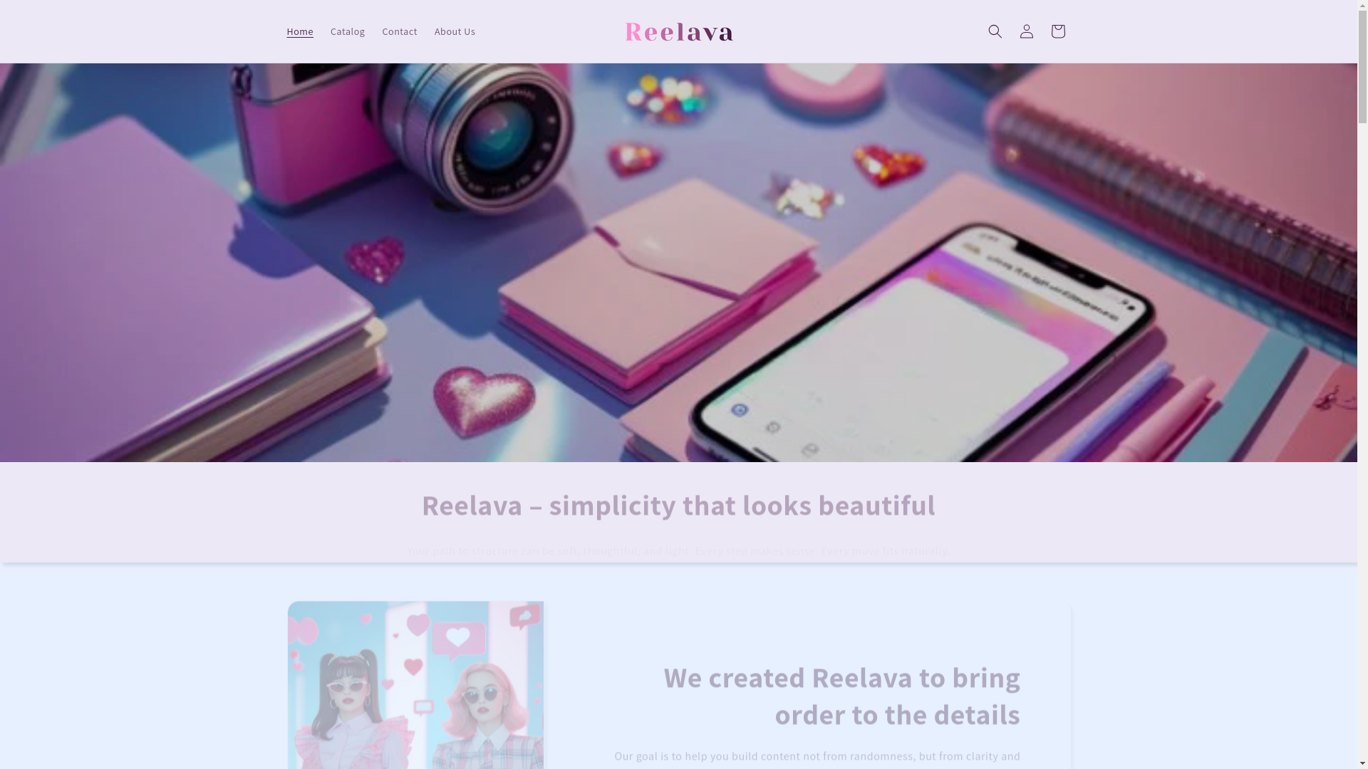 website screenshot of https://reelava.org/