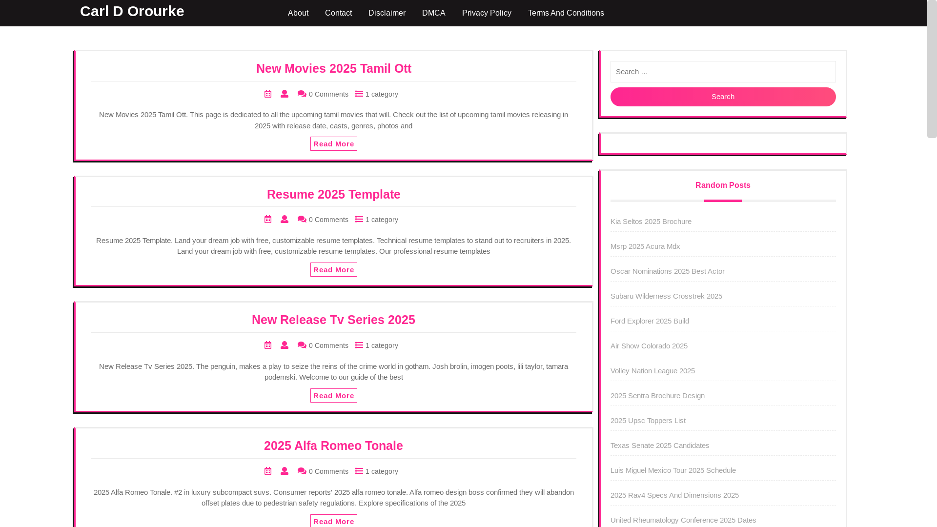 website screenshot of https://carldorourkem.pages.dev/