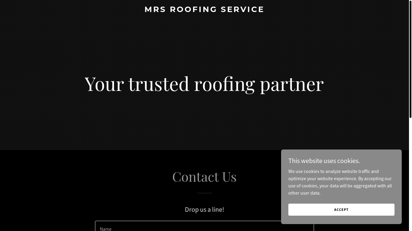 website screenshot of https://mrsroofingservice.com/