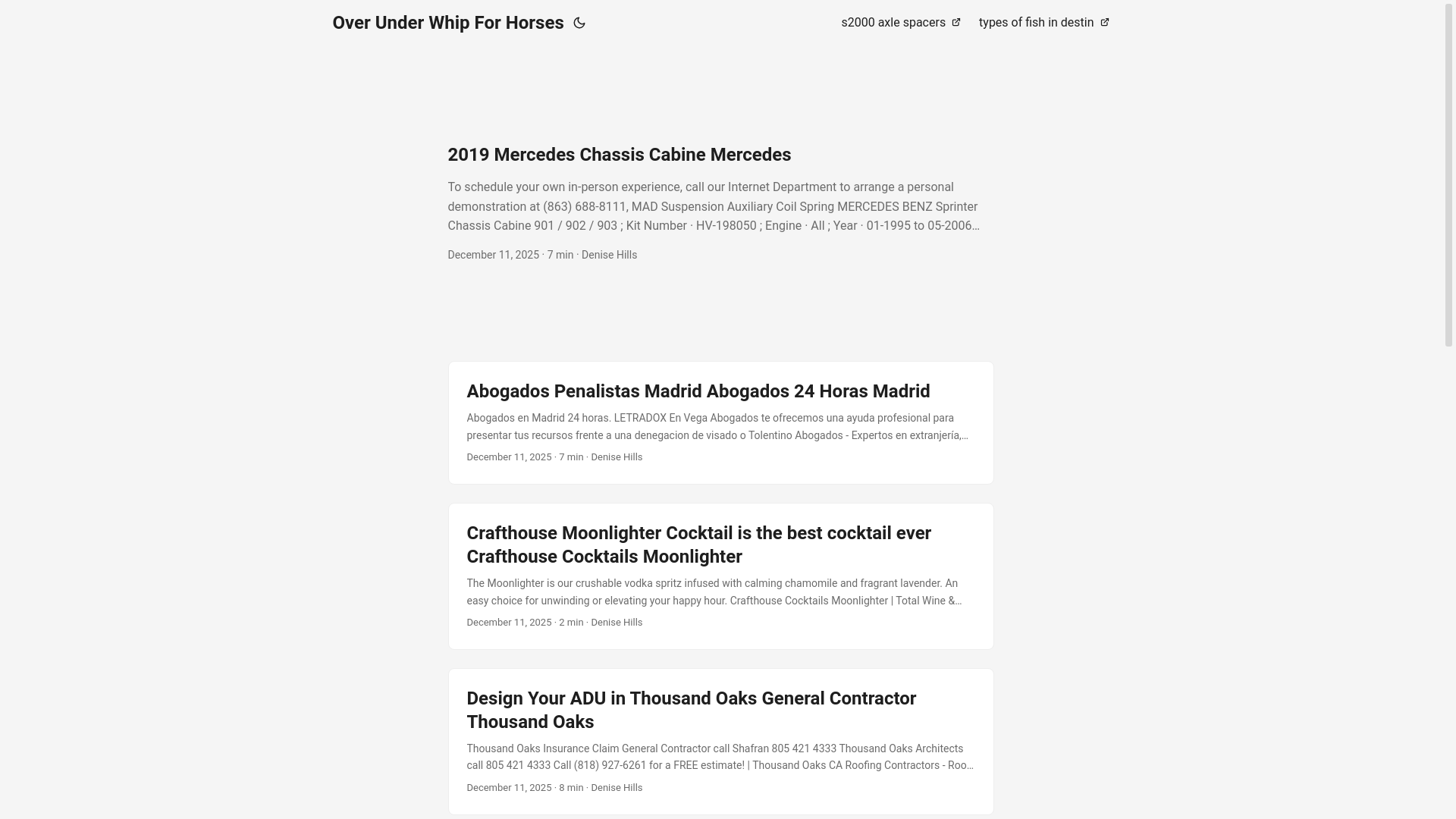 website screenshot of https://overunderwhipforhorses.pages.dev/