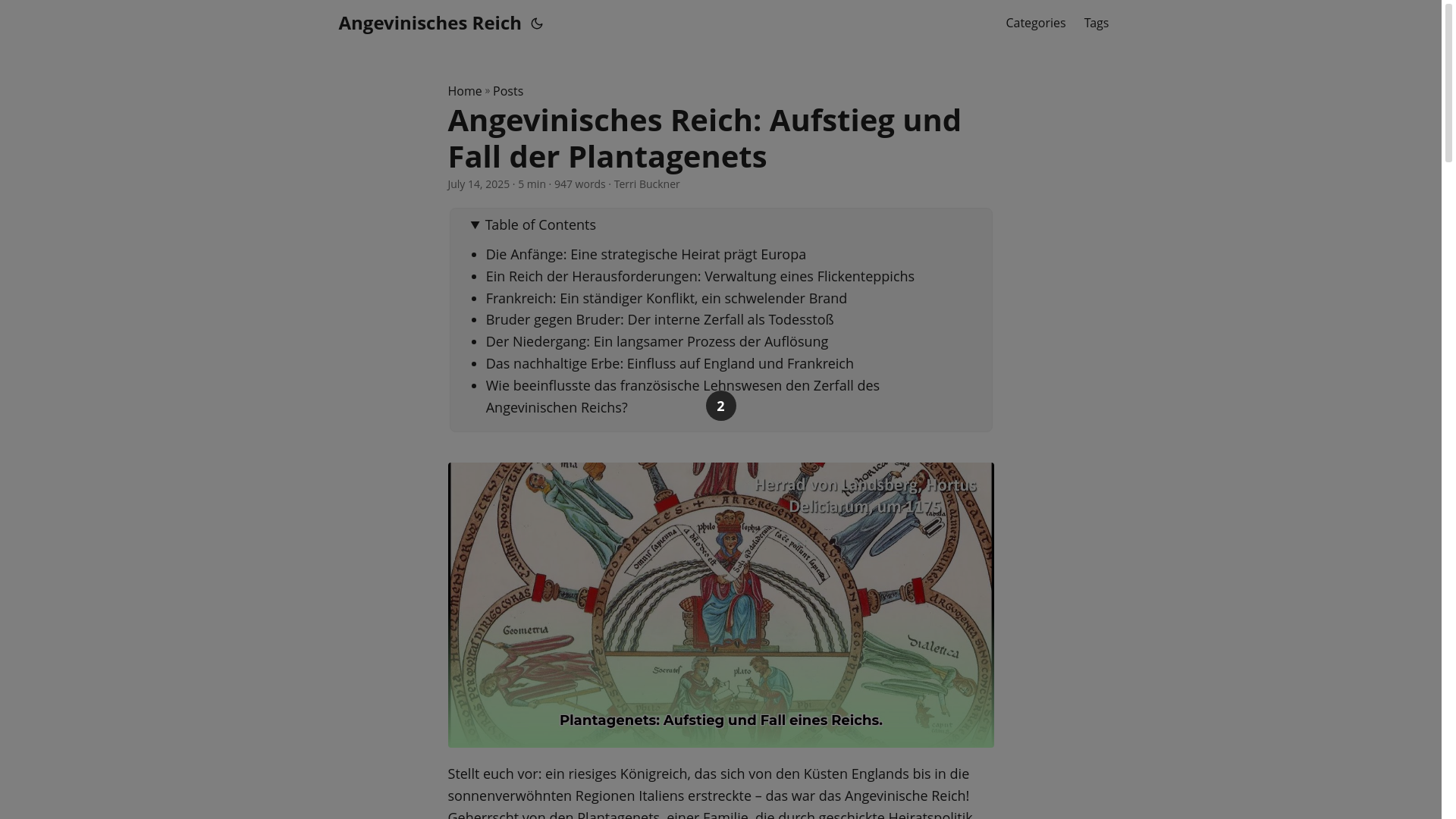 website screenshot of https://angevinisches-reich.pages.dev/